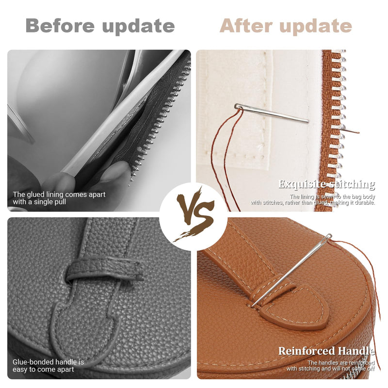 YFGBCX Makeup Bag Vanity Case with Removable Divider Travel Toiletry Bag Portable Cosmetic Bag Makeup Organizer Case Brown