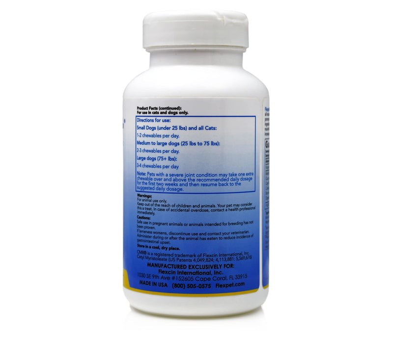 with CM8 Chewable Tablets for Joint Pain Relief in Dogs; Hip & Joint Pain Supplement Containing Cetyl Myristoleate (CM8) & Glucosamine: Single Bottle - 60 Chewable Tablets - PawsPlanet Australia