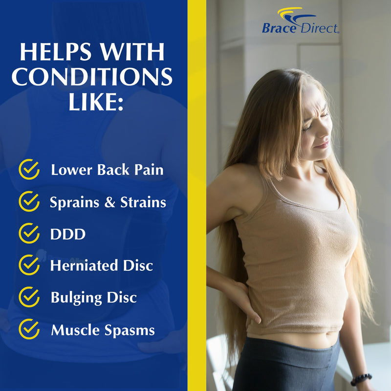 [Australia] - Adjustable LSO Lumbar Back Brace - Lower Back Pain Relief, Sciatica, Herniated Disc, DDD & Spinal Stenosis - Pulley Compression - Breathable & Lightweight - L0642 (23-50″ Waist) Universal 