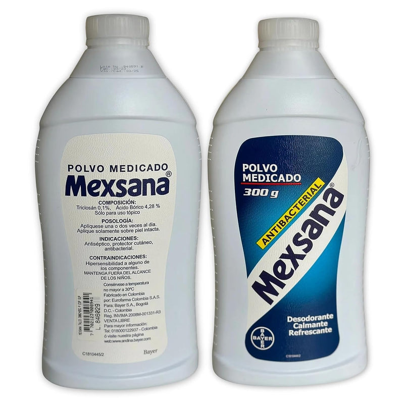 [Australia] - Polvo Mexsana para pies por 300g, Ayuda a Refrescar y Absorber Sudor -Mexsana Foot Powder - Traditional Relief for Feet, 10.58 oz, Sweat Absorption - Despensa Colombiana 