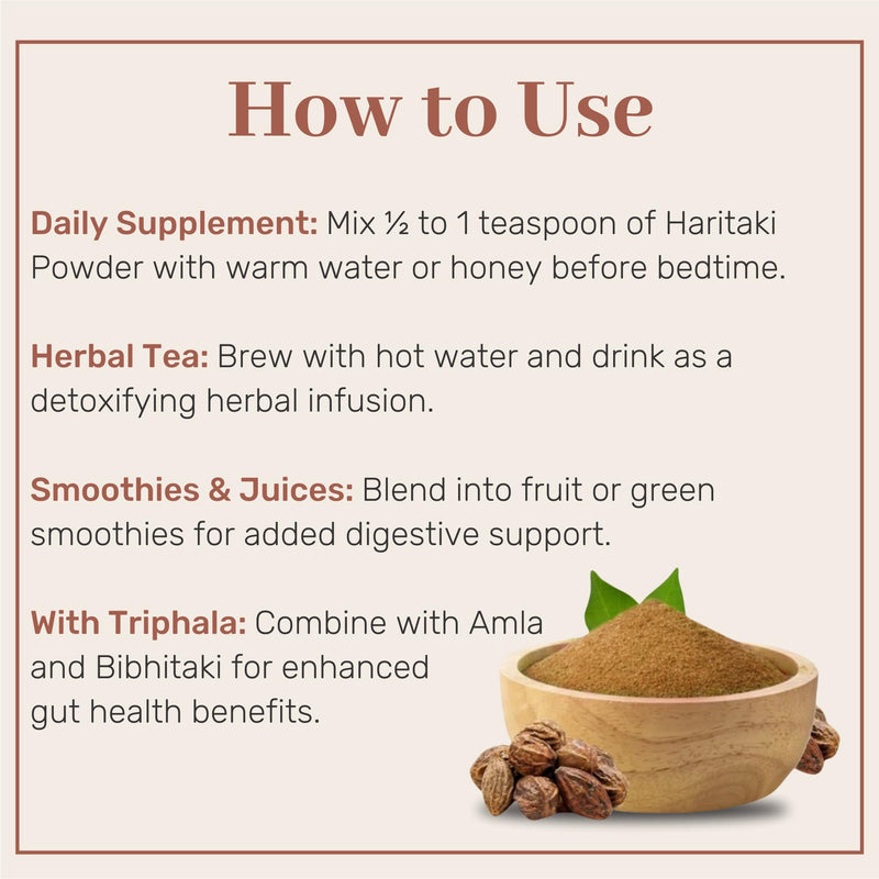 [Australia] - SAMYAM Haritaki Powder (Terminalia chebula) - 200g (7.05 oz) Pack | for Digestion Support 