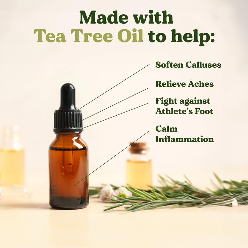 [Australia] - Footsie Soothing Tea Tree Oil Epsom Salt Soak - for Calluses, Aches & Pain, Athlete's Foot - Made in USA - Soothes Cracked Heels, Flaky Skin - 100% Organic, Pedicure Spa Salt - 48 Ounces 
