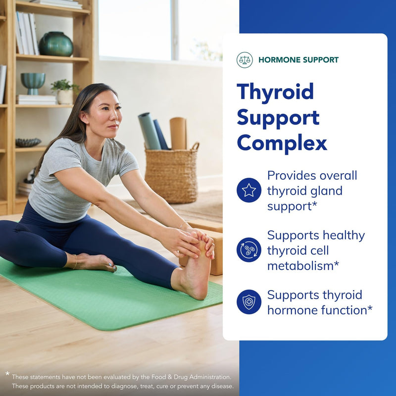 [Australia] - Pure Encapsulations Thyroid Support Complex - Supports Thyroid Health* - Antioxidant Infusion - with Ashwagandha & Iodine - Non-GMO & Vegetarian - 60 Capsules 60 Count (Pack of 1) 