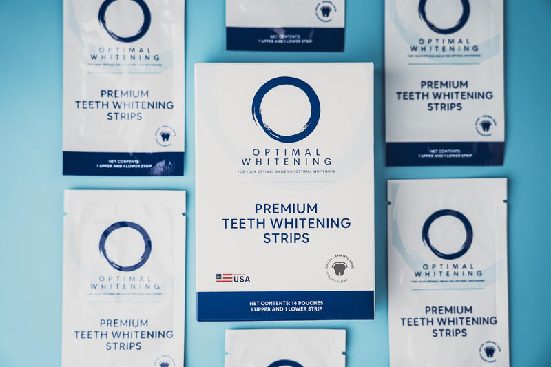 [Australia] - Teeth Whitening Strips, 14 Pack, Removes Surface Stains for Brighter Smile 