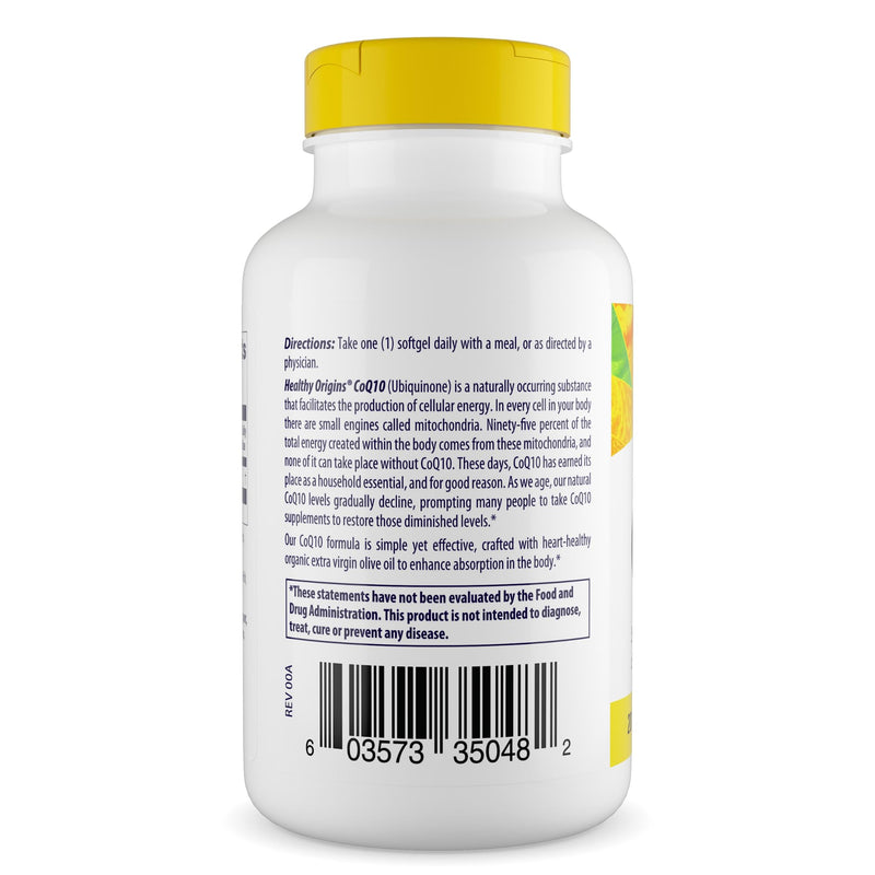 Healthy Origins CoQ10 400 mg, Kaneka Q10, 60 Softgels 60 Count (Pack of 1)