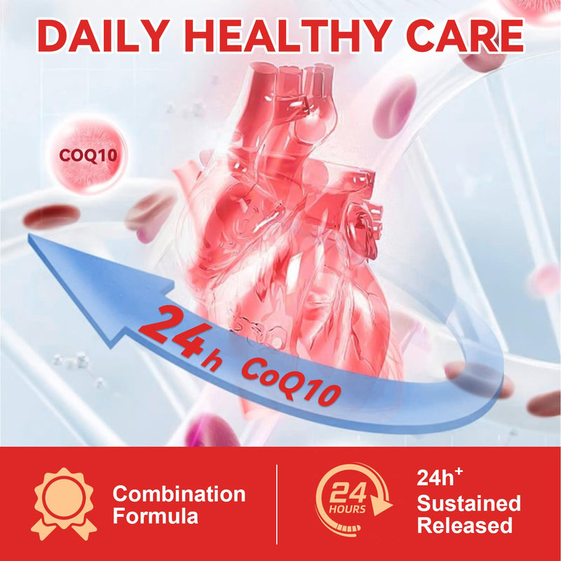Ubiquinol CoQ10 High Strength 200mg Softgels with Omega 3 Coenzyme Q10 Supplements for Women&Men Powerful Antioxidant for Heart Health 120 Softgels 4 Months Supply