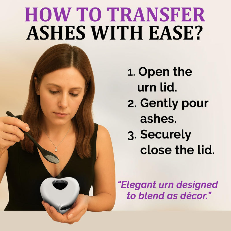 [Australia] - Small Urn for Ashes for Women/Men ‚Äì Butterfly Heart Urns ‚Äì Keepsake Urn for Baby Girl/Boy Ashes with Stand, Velvet Bag & Box ‚Äì A Loving Tribute to Honor Your Little Angel Forever (Purple, Small) Purple 