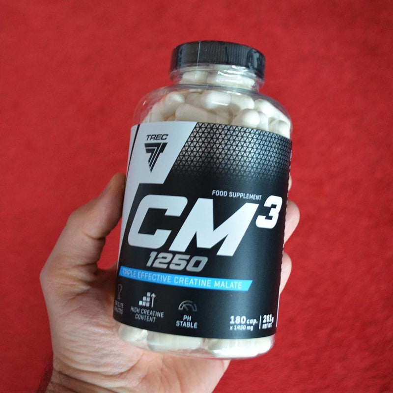Trec Nutrition Cm3 1250 180 caps -- Creatine Tablets for MASS / WEIGHT GAIN / STRENGTH / SIZE