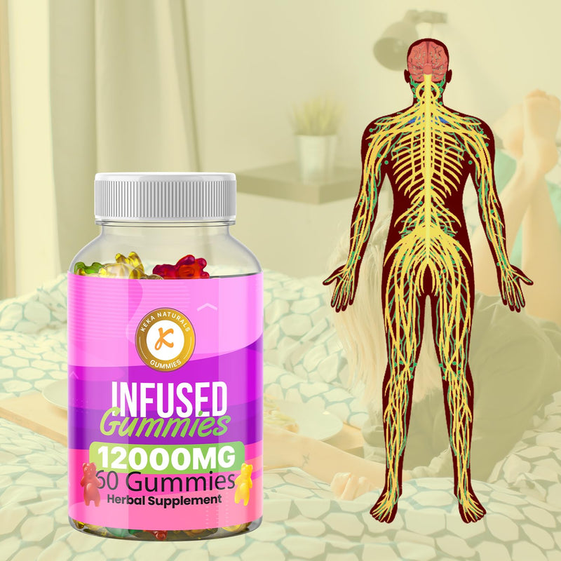 Premium Gummies | 12000mg | 60 Gummies | Max Strength | Made in UK