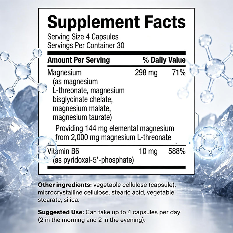 Gold Seal Magnesium Complete, 4 in 1 Multi-Source Magnesium Complex | with Magnesium Glycinate & Magnesium Malate, Vitamin B6, Vegan, 120 Capsules