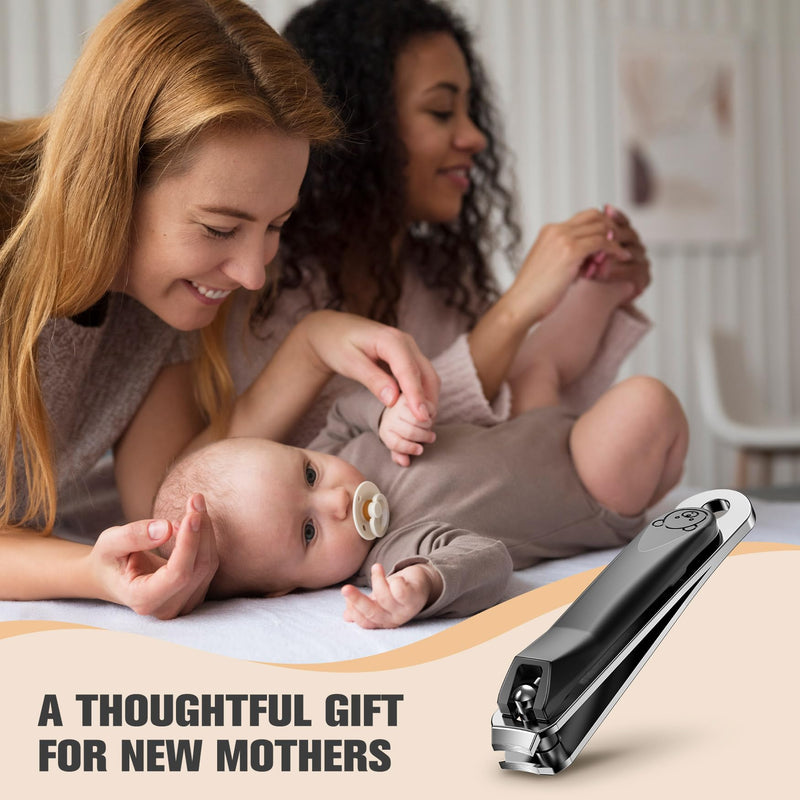 [Australia] - FERYES Kids Nail Clippers - Small Jaw Precise Baby Nail Trimmer Fingernail Clippers for Toddler, Child, Infant - Safe & Precise Nail Grooming Tool for Baby Black 
