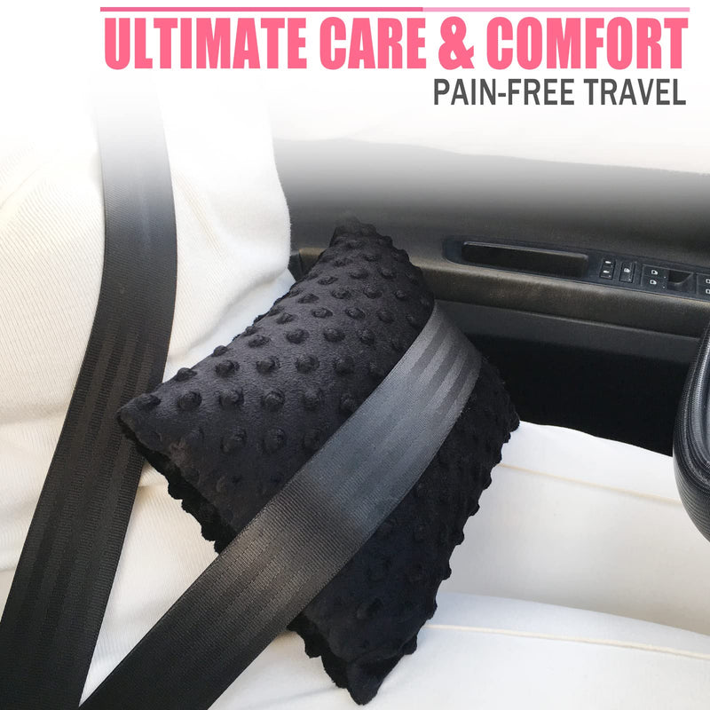 [Australia] - Tummy Tuck Pillow with Pocket Hysterectomy Pillows Hysterectomy Recovery Must Haves Gifts for Abdominal Surgery Tiny Cough Cushion Minky Dot Black 