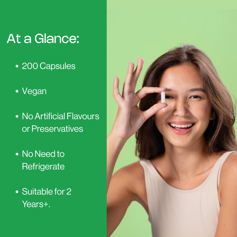 Probio7 Original – Gentle Daily Gut Support | Vegan Approved | with 4 Billion CFU, 7 Live Bacterial Strains + Natural Fibre | Digestive Health Supplements, Probiotics for Gut Health, 200 Capsules