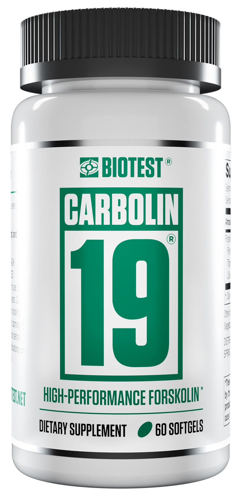 [Australia] - Biotest Carbolin 19 High-Performance Forskolin (30 Day Supply) 60 Softgels 