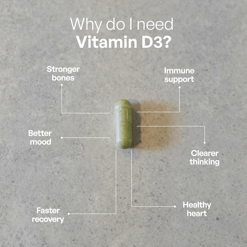SUNNA SUPPLEMENTS High Strength Vitamin D3 & K2 Capsules with MCT Oil - 4000 IU D3 + 100 µg K2 MK‑7 - Gluten Free and Vegan Vitamin D3 and K2 Capsules for Adults - Bone & Immune Support - 60 Capsules
