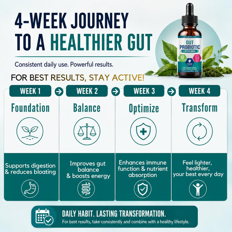 Probiotics Gut Health & Colon Cleanse | Bloating Relief, Bloatburn & Advanced Gut Repair. Easy to Use Drops | Probiotics for Women & Men | Inulin Chlorella lactobacillus | 60 ml