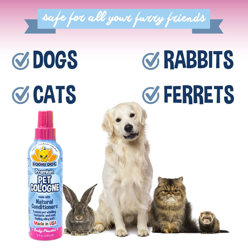 Bodhi Dog Baby Powder Cologne 8oz + Sugar Cookie Cologne 8oz Bundle - PawsPlanet Australia