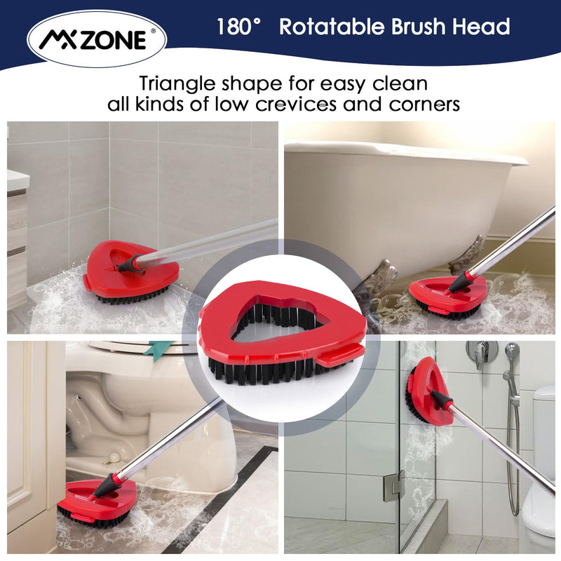 [Australia] - Spin Mop Scrub Brush Head for O Ceda EasyWring 1 Tank System, Shower Floor Scrubber Mop Head Replacement, Hard Bristle Cleaning Brush for Bathroom Kitchen Tile, Not Fit RinseClean 1pcs 1-Tank Scrub Brush 