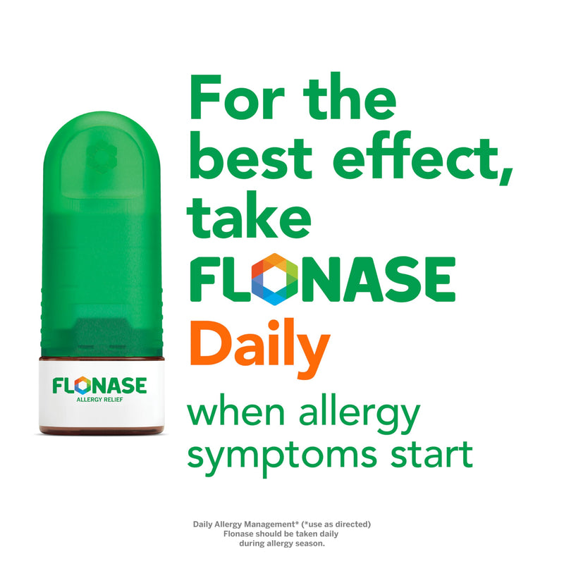 [Australia] - Flonase Allergy Relief Nasal Spray, 24 Hour Non Drowsy Allergy Medicine, Metered Nasal Spray - 72 Sprays - Fall and Seasonal Allergy Relief 