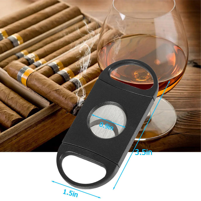 [Australia] - Cigar Cutter Double Blade Guillotine Portable Double Stainless Steel Blade Cigar Clippers Tool 10 Pack 