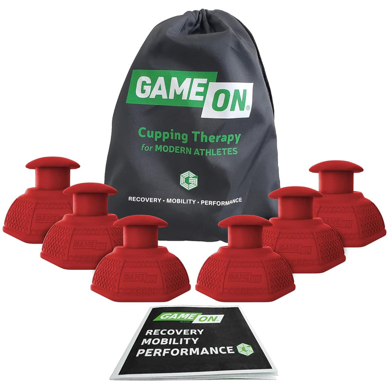 Cupping Therapy Set – Cupping Kit for Massage Therapy – Silicone Cups – Massage Cups – Smart Cupping for Fascia and Myofascial Release (Small, RED) Small