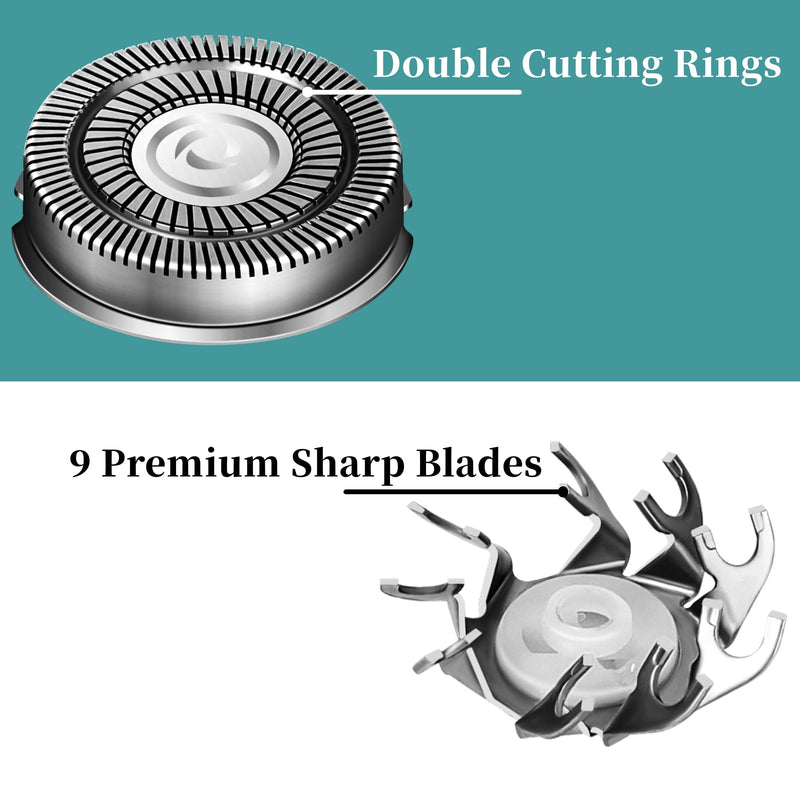 [Australia] - Shaver Replacement Blades for Pitbull Skull Shaver Replacement Blades,Compatible with Skull Carver Pitbull Gold PRO/Platinum PRO/Silver PRO Pitbull Gold Replacement Blades 4 Head,with Brush,8 Pcs.… 8 Pcs Silvery 