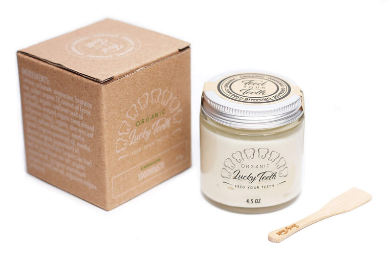 [Australia] - Lucky Teeth Organic Toothpaste-All Natural, Remineralizes and Fortifies Teeth and Gums. (4.5 oz 1 Pack) 