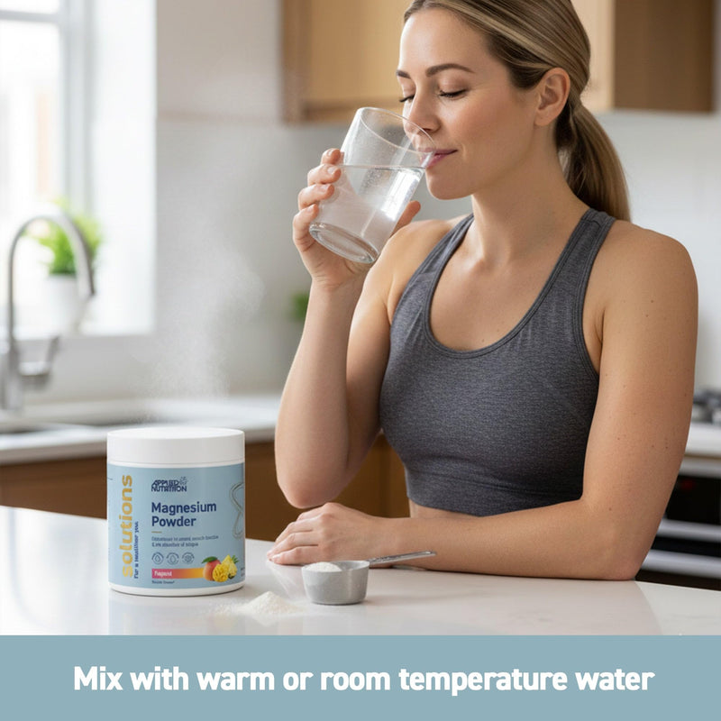 Applied Nutrition Solutions Magnesium Powder - Magnesium Bisglycinate & Citrate - 130mg per Serving for Nerve Function - Reduces Tiredness - Vegan - Halal (150g - 30 Servings) (Lemon & Lime) Lemon Lime 150 g (Pack of 1)