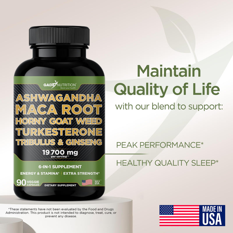 [Australia] - Ashwagandha - Maca Root - Horny Goat Weed - Turkesterone - Tribulus - Ginseng 