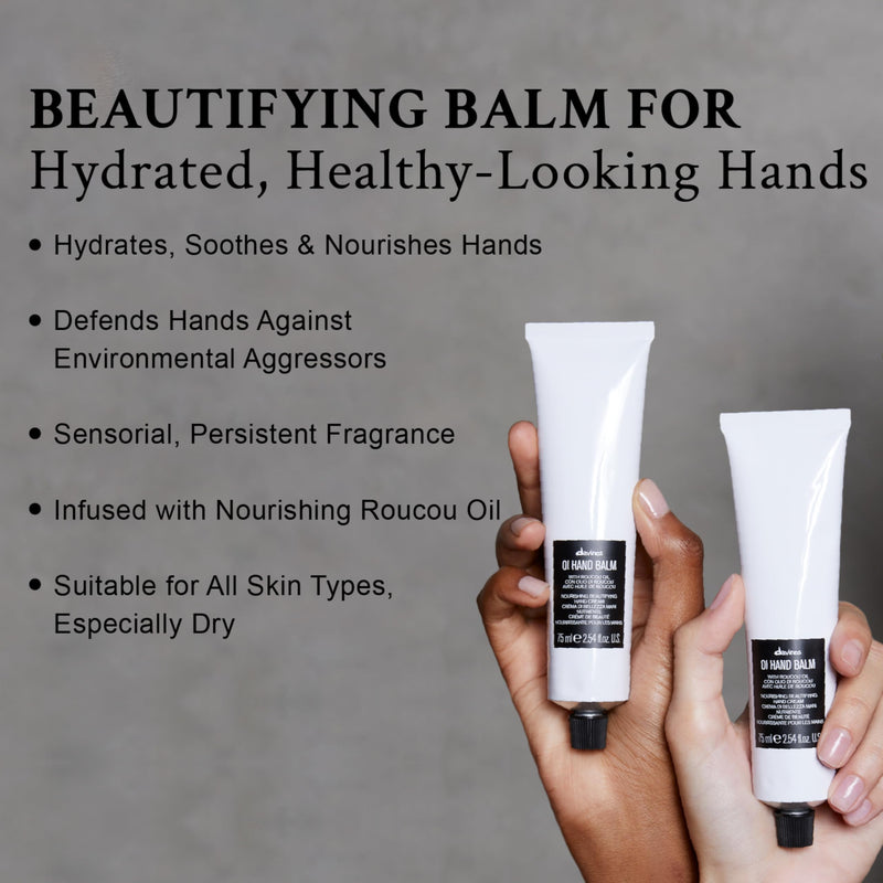 [Australia] - Davines OI Hand Balm, Antioxidant-Rich Nourishment, For All Skin Types, Long-Lasting Hydration, 2.53 Fl. Oz. 