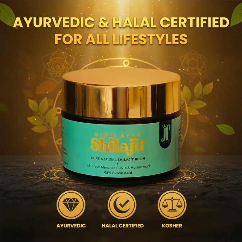 JP LONDON Shilajit Resin 50g - 100% Pure Himalayan Gold Grade | Lab Tested | 85+ Trace Minerals, Fulvic & Humic Acid | Natural Energy, Stamina & Focus | 62 Servings - 2 Month Supply