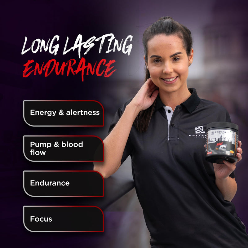 Bang Bang Pre-Workout, 300g - Berry Blast Flavour - High-Intensity Pre Workout, Focus & Endurance, Muscle Pump - Clean Energy, No Crash - Made in the UK