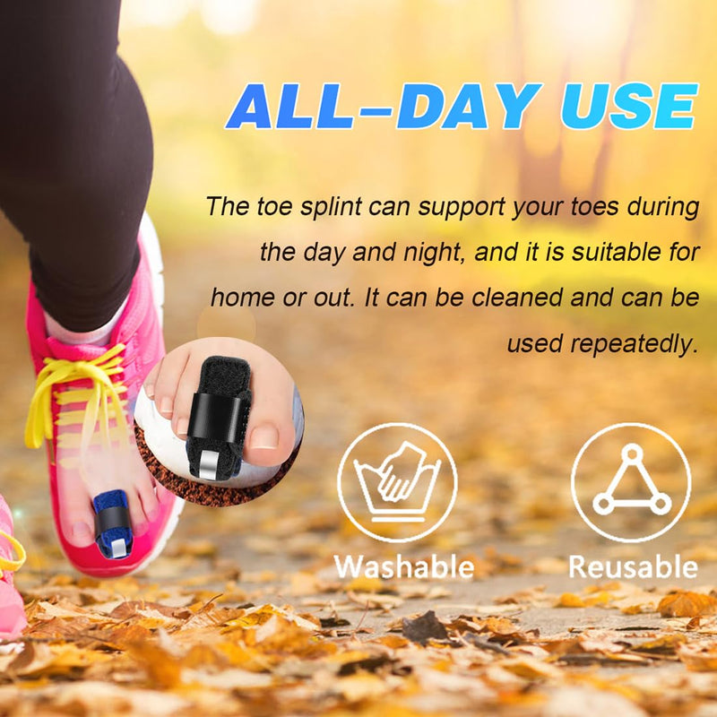 [Australia] - Toe splint hammer toe toe straightener hammer toe straightener claw toe correction for aligning and supporting the toes 1 pair 