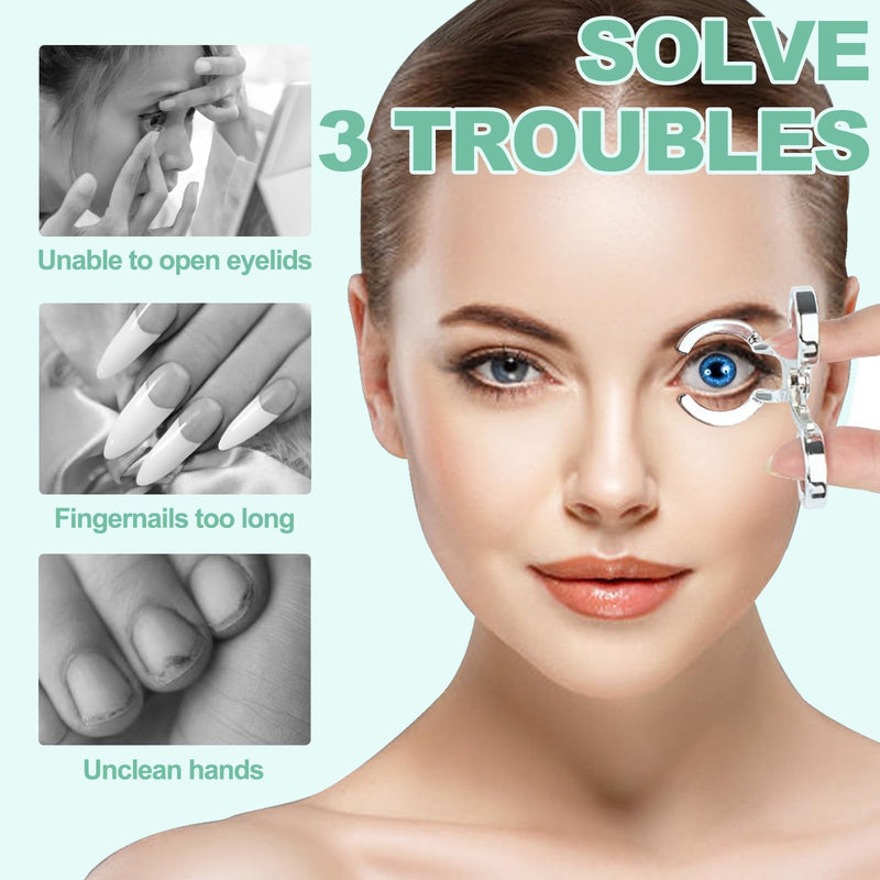 [Australia] - Color Contact Lenses Wearing Aids — Eye Contact Removal Tweezers, Scleral Lens Inserter, Contact Lens Case, Contact Lens Eyelid Wearingtool for Travel 