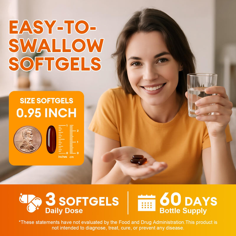 [Australia] - Pumpkin Seed Oil with Saw Palmetto Capsules, High Concentrated Pumpkin Seeds Oil Supplement, Cold Pressed, Supports Hair, Urinary, Bladder & Prostate Health, Vegan, Non-GMO, 180 Softgels 