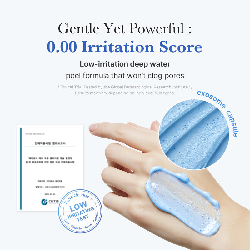 [Australia] - medicube Zero Pore Clear Blue Capsule Facial Deep Cleanser for Skin Texture, Blackhead & Pore Care | AHA, BHA & PHA for Double Cleansing, Daily Gentle Face Wash, Korean Skincare | 120g / 4.23 oz Zero Capsule(AHA+BHA+PHA) 