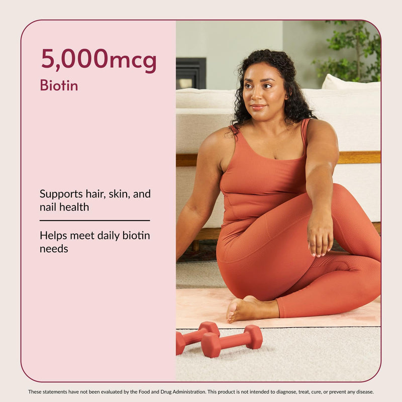 Bariatric Advantage Biotin 5,000 mcg, 90 Count | 5,000 mcg Biotin, for Bariatric Surgery Patients, Hair, Skin and Nails Support*, Easy-Digest Mini Capsules, Biotin Supplement