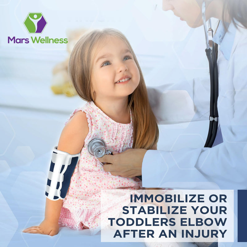 MARS WELLNESS Premium Pediatric Child Elbow Immobilizer Stabilizer Splint/Arm Restraint - Toddler/Kids