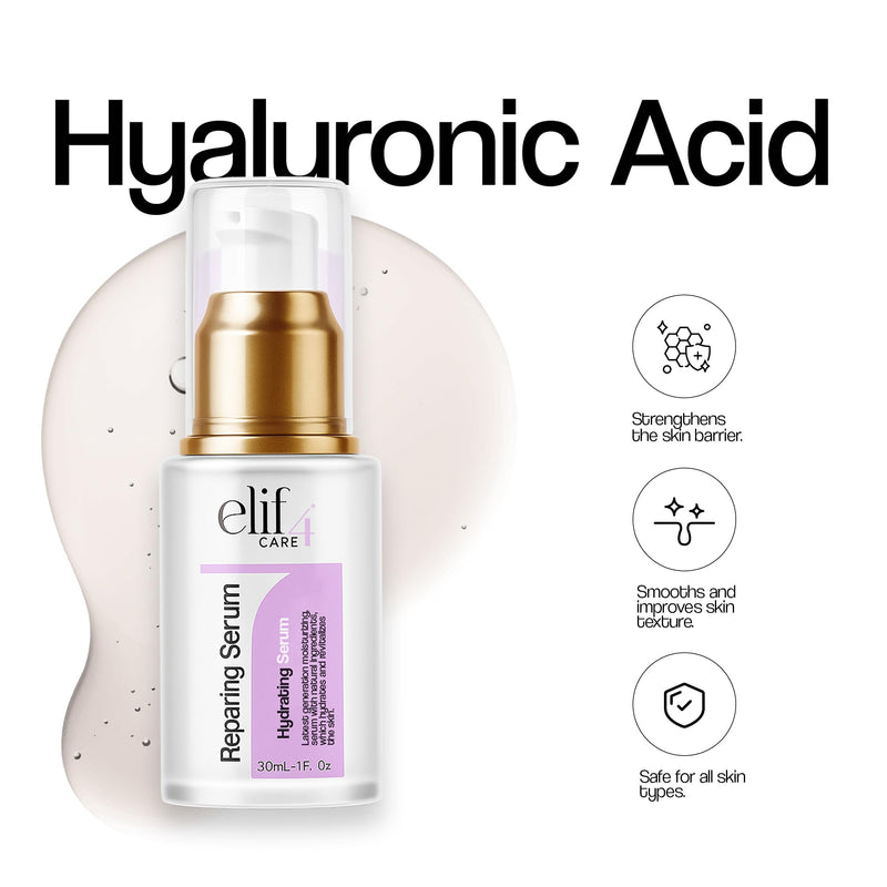Repairing Hyaluronic Acid Serum – Deep Hydration & Anti-Aging Face Serum – Multi-Molecular HA, sensitive skin, rosacea skin, Boosts Elasticity – 30ml – Oil-Free, Vegan, Made in USA