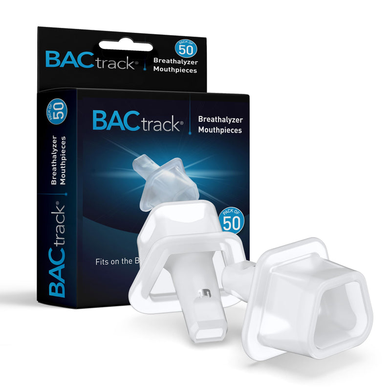 BACtrack Mobile Smartphone Breathalyzer Mouthpieces (50 Count) | Not Compatible with BACtrack C6 and C8 Breathalyzers 50 Count (Pack of 1)