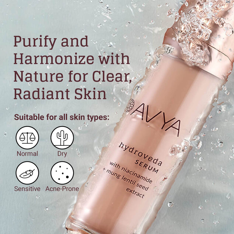 AVYA Skincare Hydroveda Vitamin C Face Serum, 1 oz | Revitalizes uneven skin tone and texture while helping heal facial blemishes, scars, and other imperfections over time