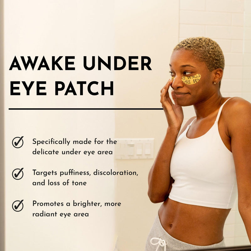 BOLDEN Awake Under Eye Patch | Eye Mask For Dark Circles, Puffiness & Discoloration | Brightening Eye Pads With Niacinamide, Alpha Arbutin, Tranexamic Acid & Vitamin C | 10 Pairs 2 Count (Pack of 10)