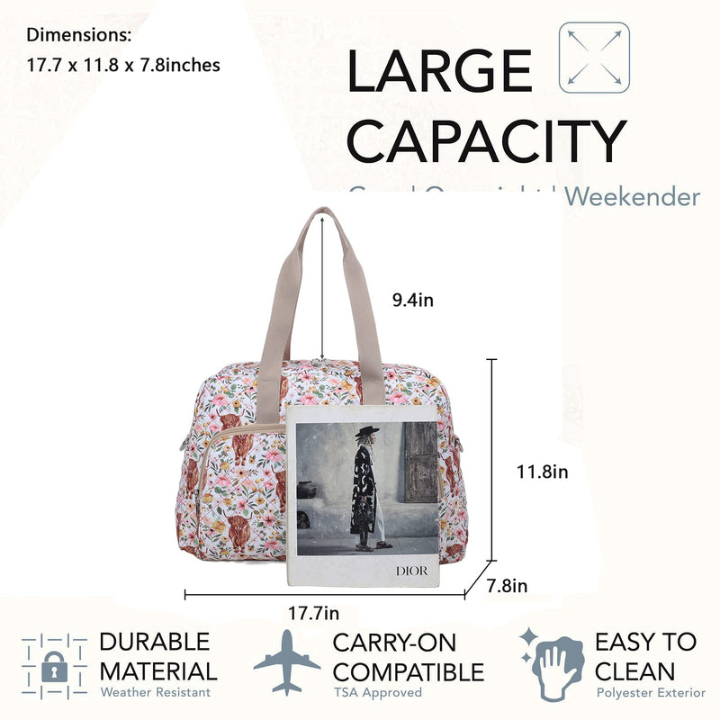 Foldable Travel Duffel Bag Tote for Spirit Airlines Carry on Bag Luggage Sport Duffle Weekender Overnight for Women and Girls (Beige) Beige
