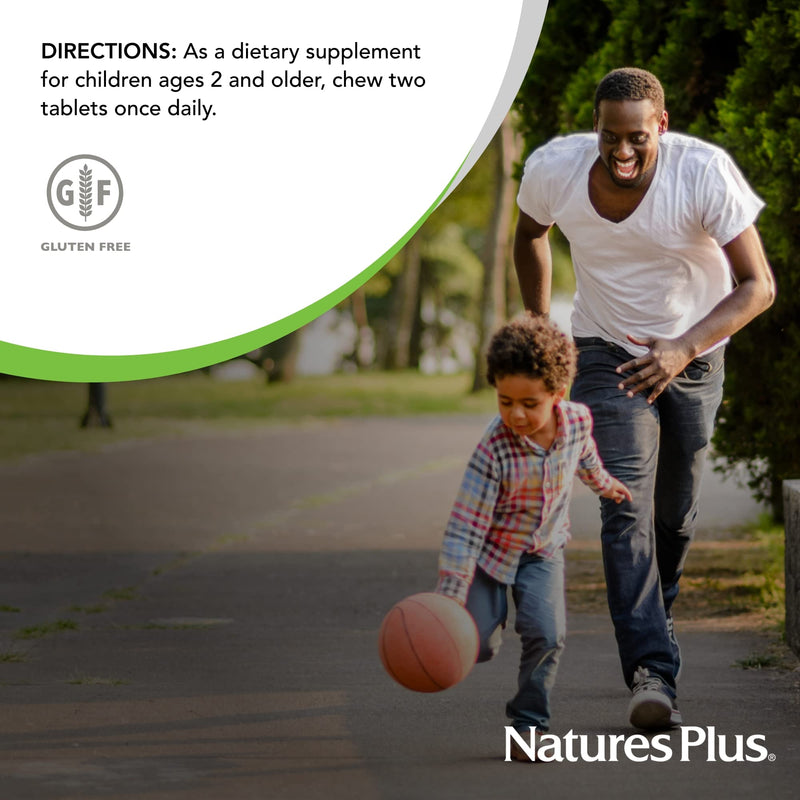 [Australia] - Natures Plus Animal Parade Tooth Fairy Children's Chewables - Natural Vanilla Flavor - 90 Animal-Shaped Tablets, Pack of 2 - Dental Health Supplement - Vegetarian, Gluten Free - 90 Total Servings 