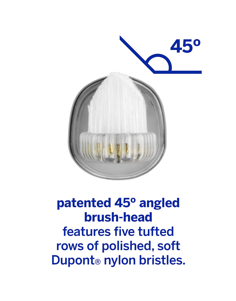 Supersmile Zina45 Replacement Brush Heads for Sonic Pulse Toothbrush Silver