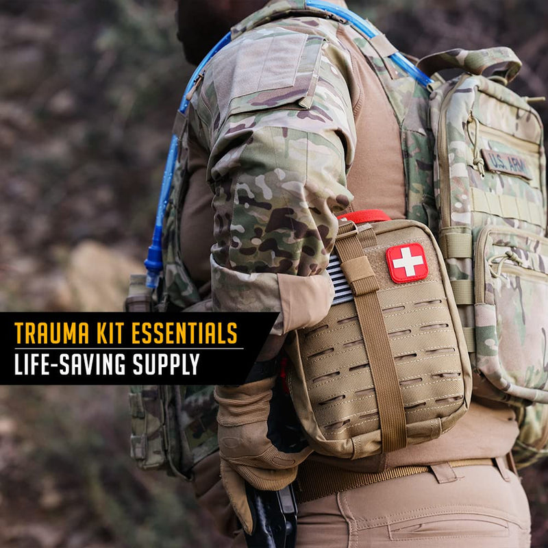 [Australia] - EVERLIT Israeli 6 Inch Emergency Bandage Compression Trauma Pressure Wound Dressing Sterile Vacuum-Sealed Packaging for Bleeding Control, Medical Trauma Kit, Gun Shot, First Aid IFAK 5 