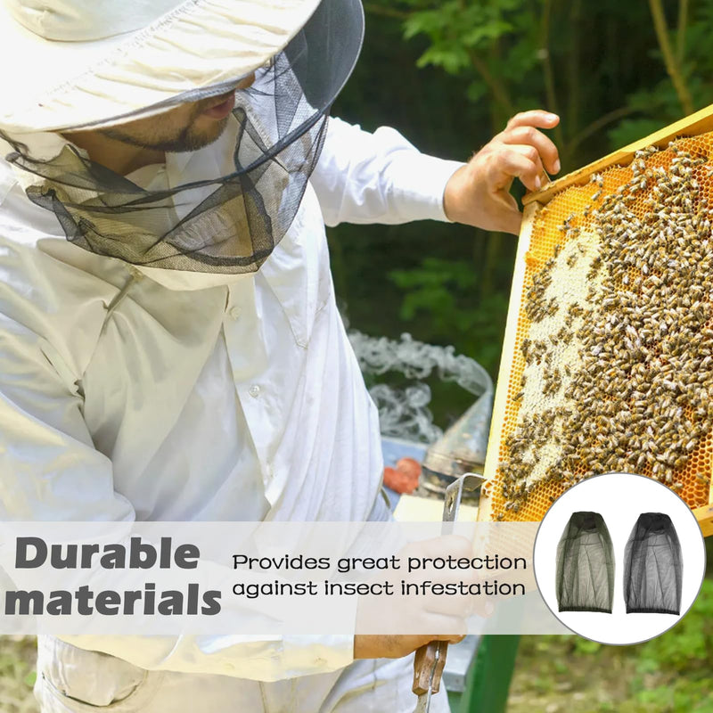 [Australia] - YIZWINS Pack of 2 hat with mosquito net, mosquito net hat, mosquito head net, anti-mosquito bee bug insect, beekeeper protective hat, mosquito hat head net for beekeeping, outdoor hiking, camping, fishing, mesh face protection 