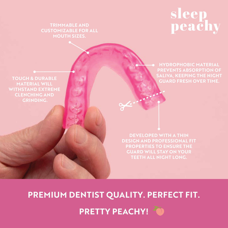 [Australia] - FlexiFit Night Guard for Women - Pack of 2 Mouth Guards for Teeth Grinding, Clenching and Bruxism (Pink) Pink 