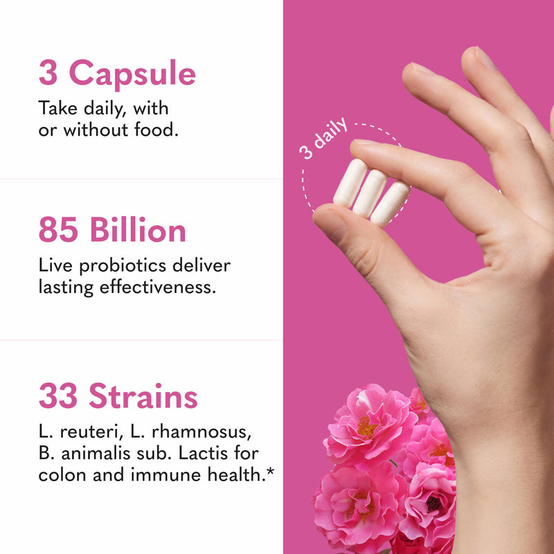 Garden of Life Raw Probiotics Women 50+, 85 Billion CFU, 1 Month Supply