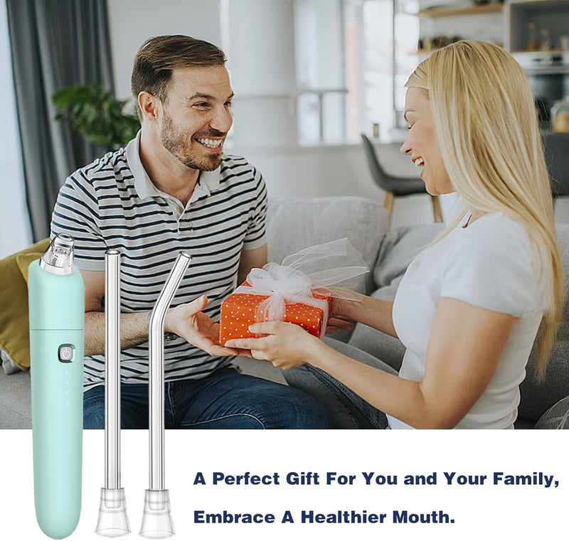 [Australia] - Tonsil Stone Remover Vacuum Electronic Tonsil Stone Removal Kit Instant Suction Tool Oral Irrigator Tonsil Stones Syringe Tongue Depressor 5X Magnifying Mirror 3 Modes Easy to Use Green 